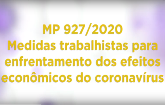 Medidas trabalhistas para enfrentamento dos efeitos do coronavírus